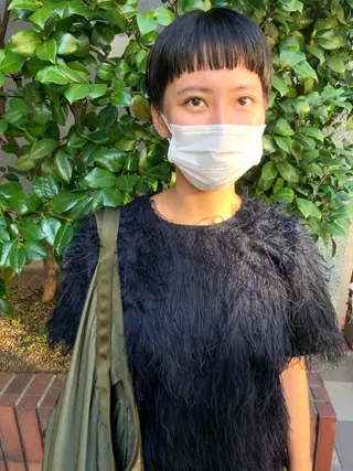 ショート 長井 美佳のヘアスタイル