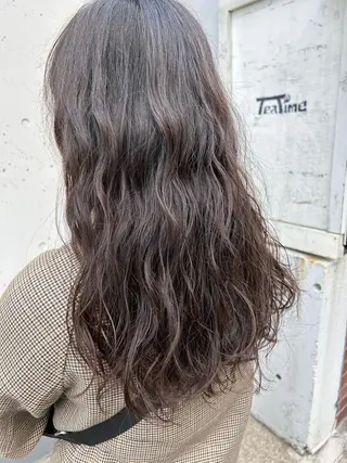 セミロング パーマ お任せヘア☘️☘️ 及川渚のヘアスタイル