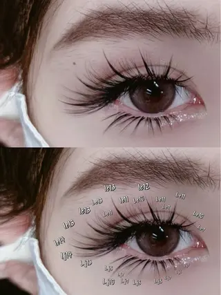 マツエク・マツパ CeCeまつげパーマ マツエク❣️パリエクのネイルデザイン