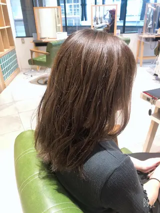 セミロング カラー EARTH志木/佐藤 氷河のヘアスタイル