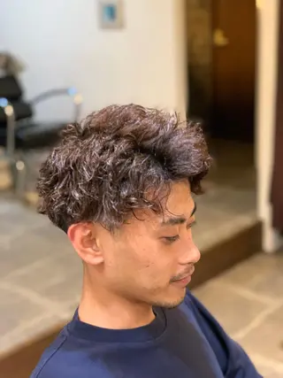 ショート カラー CECIL hair なんば店所属・メンズパーマ 艶髪☆店長☆有馬のヘアスタイル