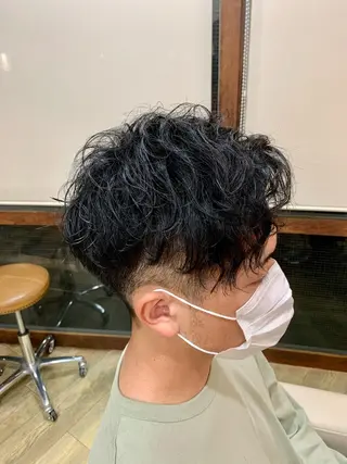 パーマ メンズ メンズサロン アソビ所属・【扱いやすいパーマ】 眞鍋拓己のヘアスタイル