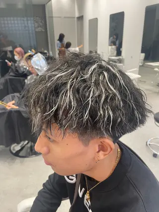 パーマ メンズ 無料ショートモデル 募集中❗️秋山ひらいのヘアスタイル