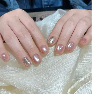 ネイル Camellia デザイン長さだしのネイルデザイン