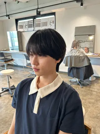 ショート パーマ メンズ become men's hair 名駅店所属・名駅/フェザーパーマ 韓国ヘア/森岡のヘアスタイル