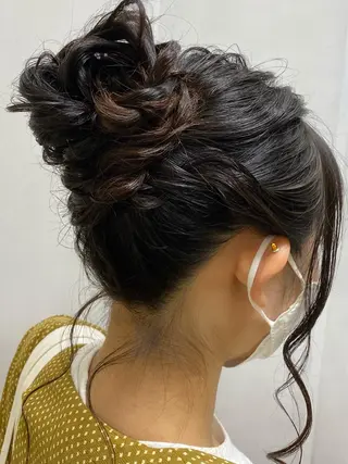 セミロング ヘアアレンジ 🟢NEGi🟣 🫧髪質改善のヘアスタイル