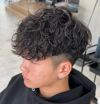 ショート パーマ メンズ メンズパーマ/ 新潟駅/佐藤裕のヘアスタイル