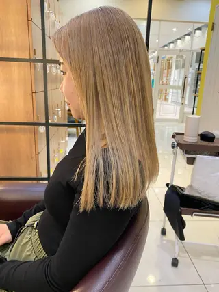 ロング カラー riho/ブリーチ/ デザインカラー/辻堂のヘアスタイル