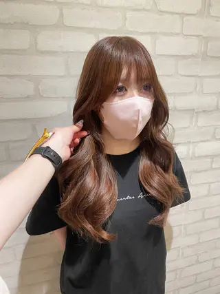 ロング カラー 太田陽葉里/ パーマモデル募集中のヘアスタイル
