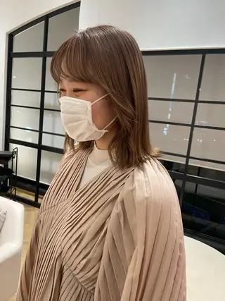 ミディアム カラー 韓国ヘア🤍 慎之介のヘアスタイル