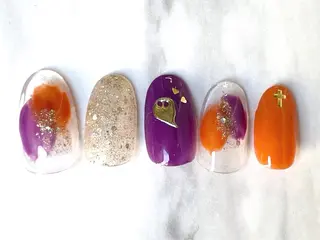 ロング ネイルPetit Ribbonのネイルデザイン