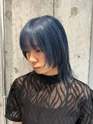 ミディアム カラー 🦖ミニボブ/ボブ /MOEKA🦕のヘアスタイル