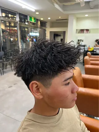 メンズ パーマ/京都駅 /メンズ/藤井 翔のヘアスタイル