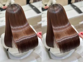 ロング 🚨メンズ曲がる 縮毛矯正りおん🚨のヘアスタイル