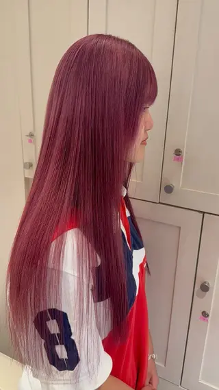 ロング カラー ハイトーン美容師 🤍のあ🤍のヘアスタイル