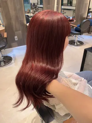 ロング カラー 有働由良／ハイトーン ／韓国メンズヘアのヘアスタイル