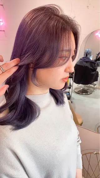 ロング カラー ヘアアレンジ 🩷ひより韓国ヘア/ 艶髪/ワンホン🩷のヘアスタイル