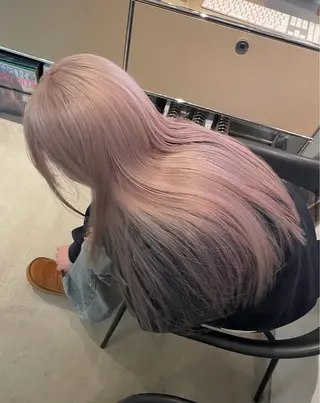 ロング Rosso Hair＆SPA 大橋店所属・yuumi／透明感 カラー♩のヘアスタイル