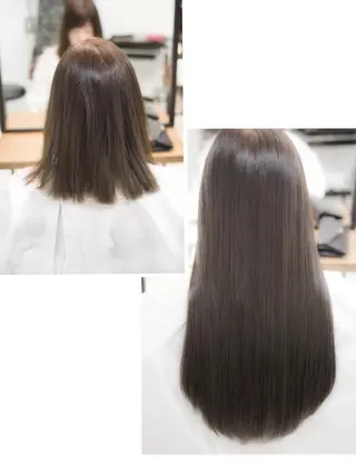 ショート ミディアム セミロング ロング FÜRSTIN所属・西村髪質改善 ブリーチ縮毛矯正のヘアスタイル