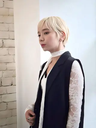 ショート Haruka韓国風 似合わせカット♡のヘアスタイル