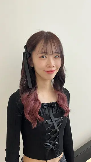 ロング カラー メンズパーマ/ メッシュ📍ユリのヘアスタイル