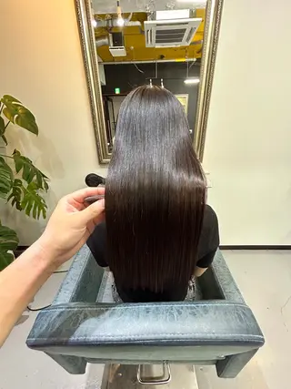 ロング kazuya 縮毛矯正髪質改善✨✨のヘアスタイル