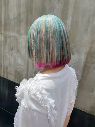 ミディアム カラー 🍇おぐら めぐみ🍇のヘアスタイル