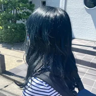 ロング カラー 韓国/透明感カラー さなのヘアスタイル