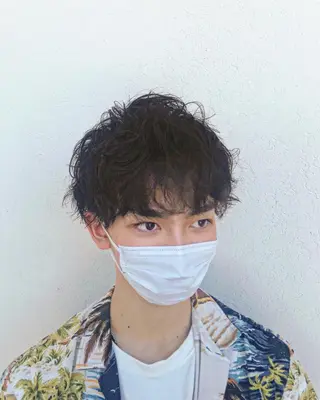 ショート パーマ メンズ SOL _Nakamuraのヘアスタイル