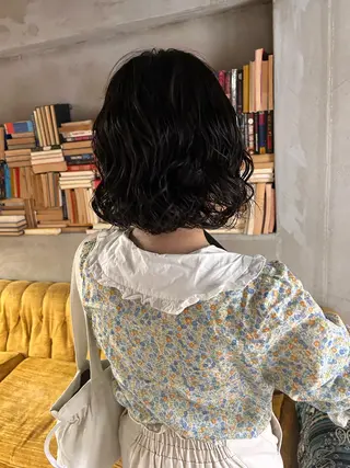 ショート カラー パーマ お任せヘア☘️☘️ 及川渚のヘアスタイル