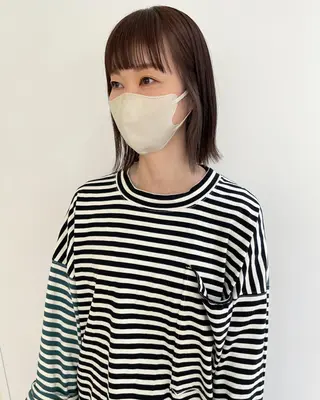 ミディアム カラー iet.所属・ウルフ/ボブ/耳ツボ ジュエリー◎ricoのヘアスタイル