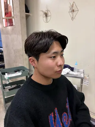 パーマ メンズ 大人パーマ特化 心斎橋本町/えざわのヘアスタイル