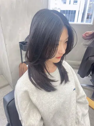 ミディアム 【ジーナ新宿】 大橋美月のヘアスタイル