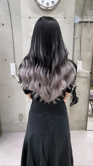 ロング カラー ヘアアレンジ TATSUYA アートディレクターのヘアスタイル