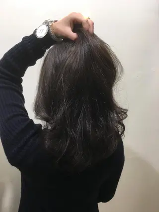 セミロング カラー ヘアアレンジ 💎TAKA 💫髪質改善🏆のヘアスタイル