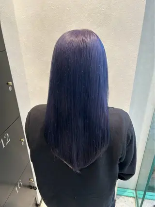 セミロング カラー 栗田 将成のヘアスタイル