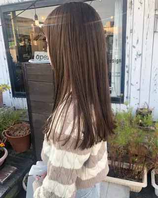 ロング カラー デザインカット🎨 ボブ🫟おざきのヘアスタイル