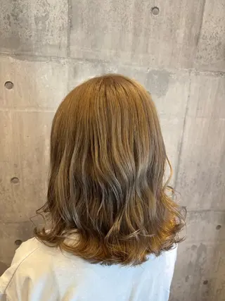 ミディアム カラー 加藤 つばさのヘアスタイル