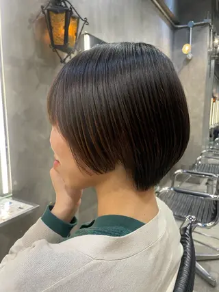 ショート カラー パーマ ヘアアレンジ レイヤー/似合わせ MADOKAのヘアスタイル