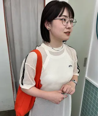 ショート レイヤー/ケアパーマ /ニュアンス/モードのヘアスタイル