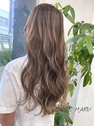 ロング カラー レイヤーカット/艶髪 🌈高橋遥香🌈のヘアスタイル