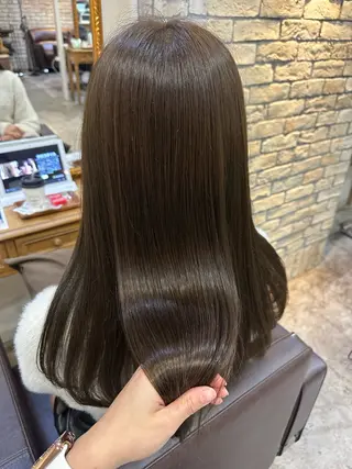 セミロング カラー 韓国風🇰🇷 makoのヘアスタイル