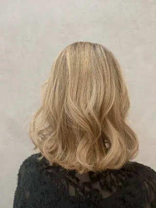 セミロング カラー パーマ Lamie所属・大人女子&髪改善専門 Nobuフリーランスのヘアスタイル