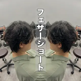 ショート パーマ メンズ 【曲がる縮毛矯正】 モデル募集🙋カツヤのヘアスタイル