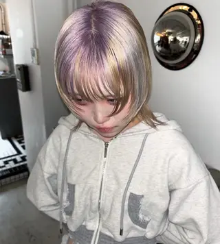 ショート カラー hair salon　丹tan所属・Rena✴︎トレンド ×スタンダードMIXのヘアスタイル