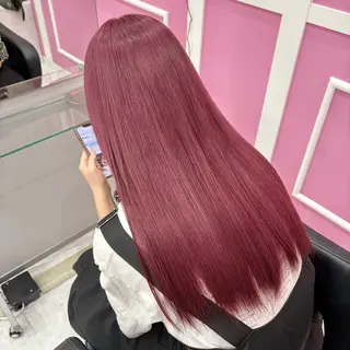 ロング カラー ブリーチ⏳艶カラー Natsukiのヘアスタイル