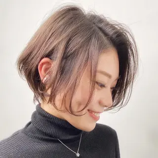ショート カラー ヘアアレンジ ネイル ボブ、縮毛矯正👑 心斎橋/高城涼也のヘアスタイル