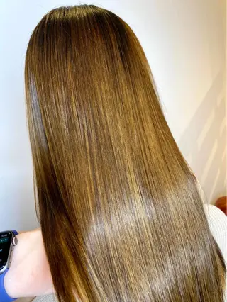 ロング カラー 韓国風・ブリーチなし ・あり後藤　一斗店長のヘアスタイル