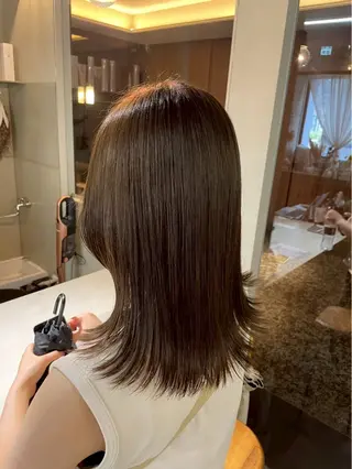 ミディアム 🌼花屋併設🌼 木下奈々望のヘアスタイル