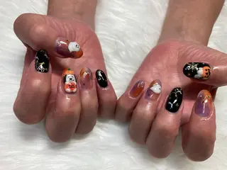ミディアム ネイル nail yukkoのネイルデザイン